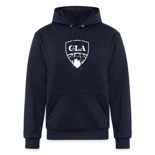 White Shield Logo - Champion Unisex Powerblend Hoodie