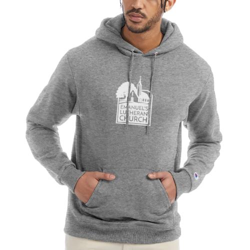 Single Vertical white2 - Champion Unisex Powerblend Hoodie