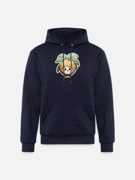 Coconut kawaii - Champion Unisex Powerblend Hoodie - navy