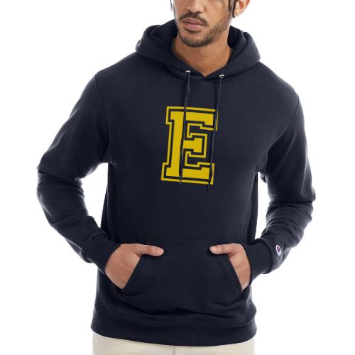Letter E – Capital Athletic Alphabet Monogram - Champion Unisex Powerblend Hoodie