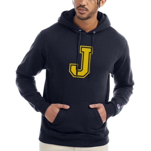 Letter J – Capital Athletic Alphabet Monogram - Champion Unisex Powerblend Hoodie