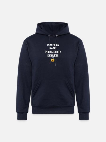 Basic Cybersecurity Knowledge Tee - Champion Unisex Powerblend Hoodie - navy