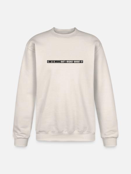 I may be wrong - Champion Unisex Powerblend Sweatshirt  - Sand