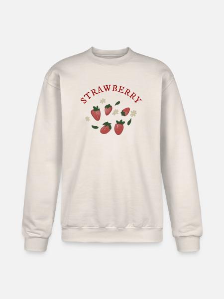 Strawberries - Champion Unisex Powerblend Sweatshirt - Sand