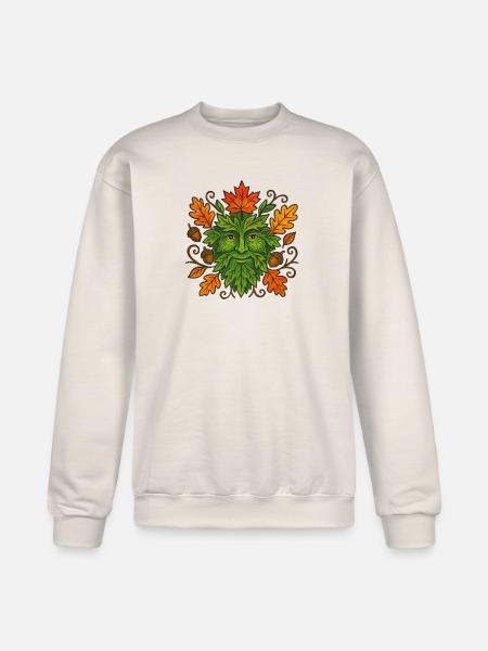 Autumn Greenman - Champion Unisex Powerblend Sweatshirt - Sand