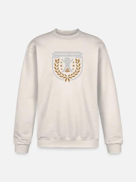 I pooped today quote - Champion Unisex Powerblend Sweatshirt - Sand