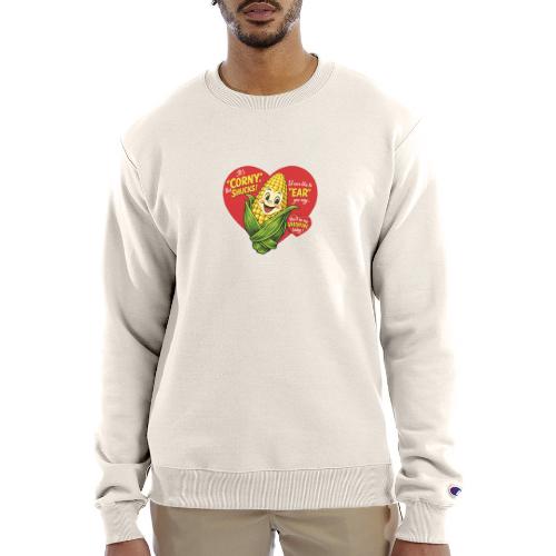 Corny Valentine T-Shirt - Champion Unisex Powerblend Sweatshirt 