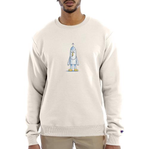 Funny Doodle Bird Character - Champion Unisex Powerblend Sweatshirt 
