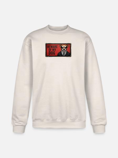 Beware of my dog - Champion Unisex Powerblend Sweatshirt - Sand