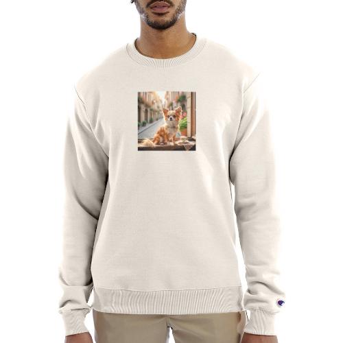 Morning coffee Chihuahua - Champion Unisex Powerblend Sweatshirt 