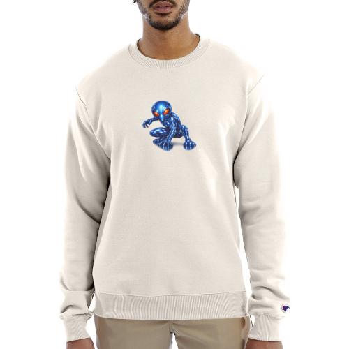 Blue Alien Crouch - Champion Unisex Powerblend Sweatshirt 