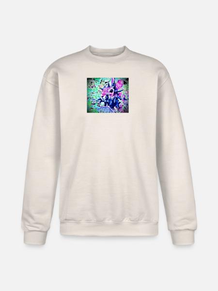 Zombie tentacle Rabbit  - Champion Unisex Powerblend Sweatshirt  - Sand