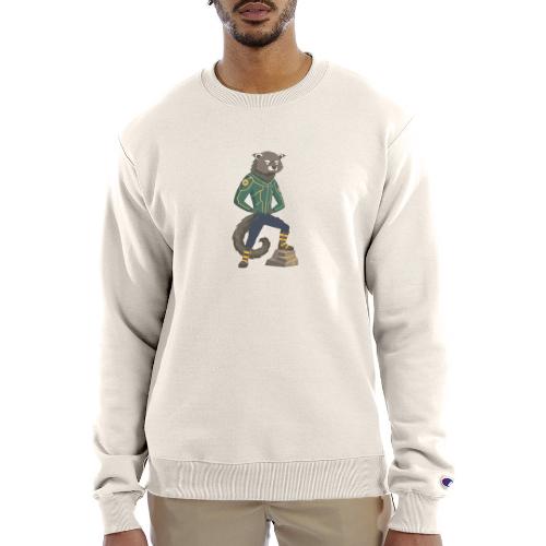 Raccoon Ranger in Neon Armor - Champion Unisex Powerblend Sweatshirt 