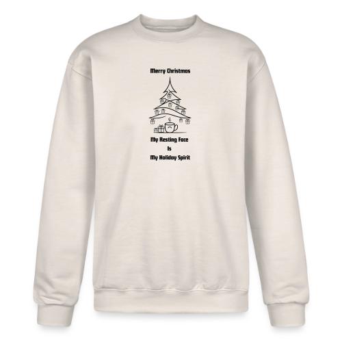 My Resting Face Is My Christmas Spirit T-Shirt - Champion Unisex Powerblend Sweatshirt 