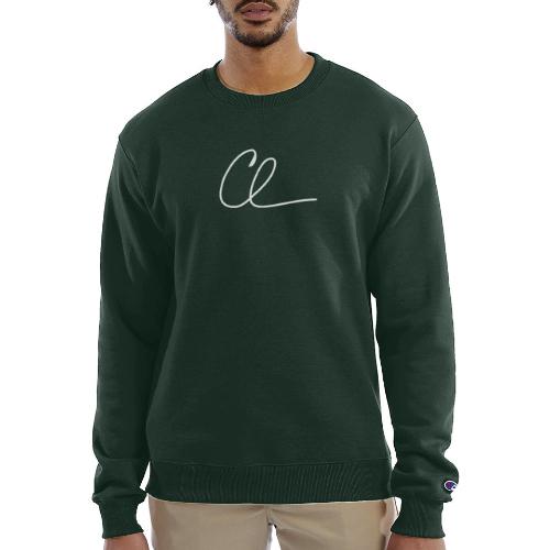 CL Signature (White) - Champion Unisex Powerblend Sweatshirt 