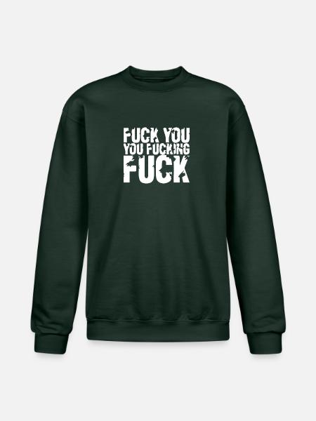 fuck you fuck - Champion Unisex Powerblend Sweatshirt - Dark Green