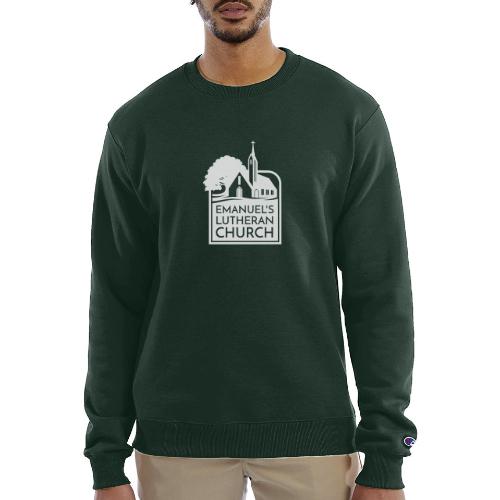 Single Vertical white2 - Champion Unisex Powerblend Sweatshirt 