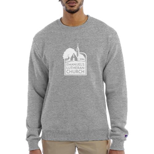 Single Vertical white2 - Champion Unisex Powerblend Sweatshirt 