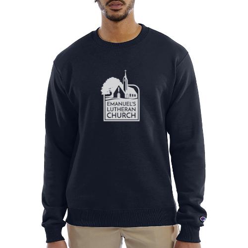 Single Vertical white2 - Champion Unisex Powerblend Sweatshirt 