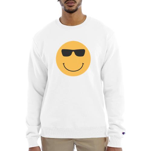 Orange Face with Sunglasses - Champion Unisex Powerblend Sweatshirt 