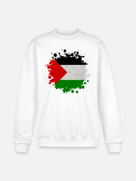 Palestine Blob / Flag Gift - Champion Unisex Powerblend Sweatshirt - white