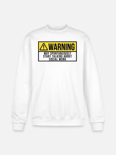 Social Work - Champion Unisex Powerblend Sweatshirt - white
