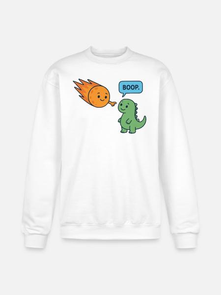 Meteor Buddy and Dino Boop - Champion Unisex Powerblend Sweatshirt - white