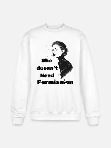 Noir Silhouette Smoking - Champion Unisex Powerblend Sweatshirt - white