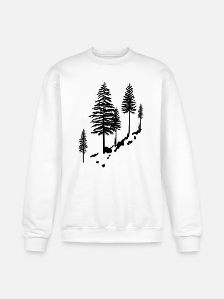 Pine Tree - Champion Unisex Powerblend Sweatshirt - white