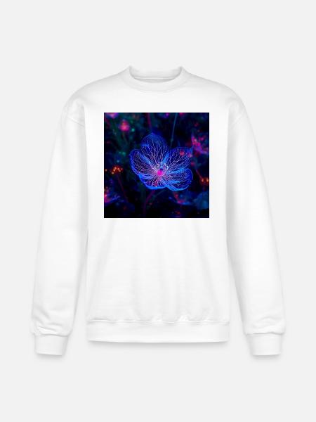 Translucent Blue - Champion Unisex Powerblend Sweatshirt - white