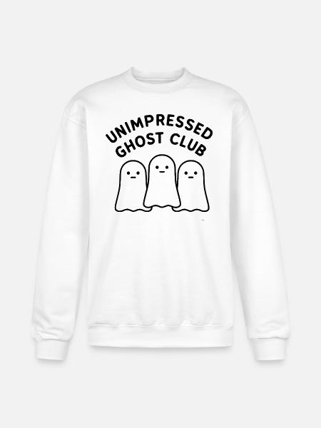 Unimpressed Ghost Club - Champion Unisex Powerblend Sweatshirt - white