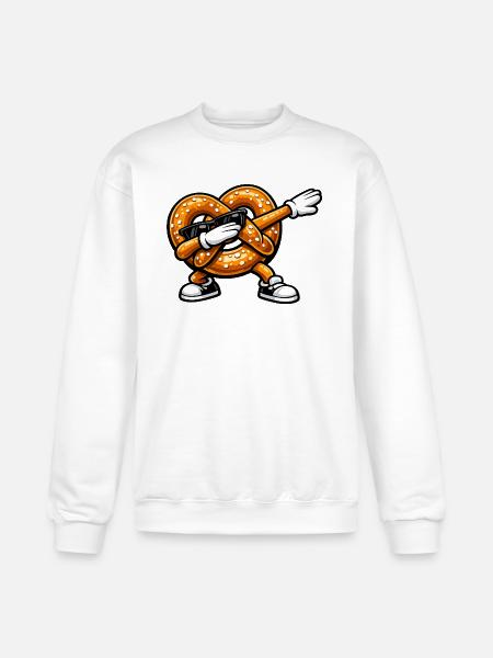 Dabbing Pretzel - Champion Unisex Powerblend Sweatshirt  - white