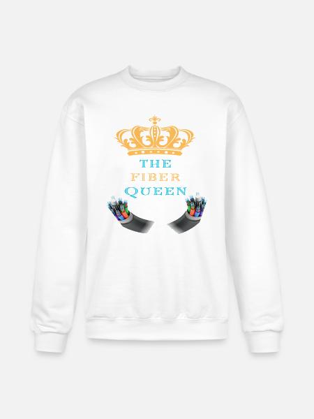 The_Fiber_Queen_-sized - Champion Unisex Powerblend Sweatshirt - white