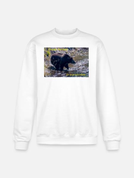 Choose The Bear - Champion Unisex Powerblend Sweatshirt  - white