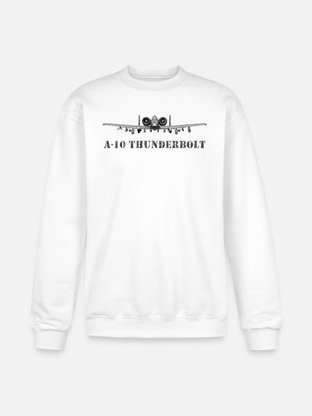 A10 Thunderbolt Frontline Print - Champion Unisex Powerblend Sweatshirt - white
