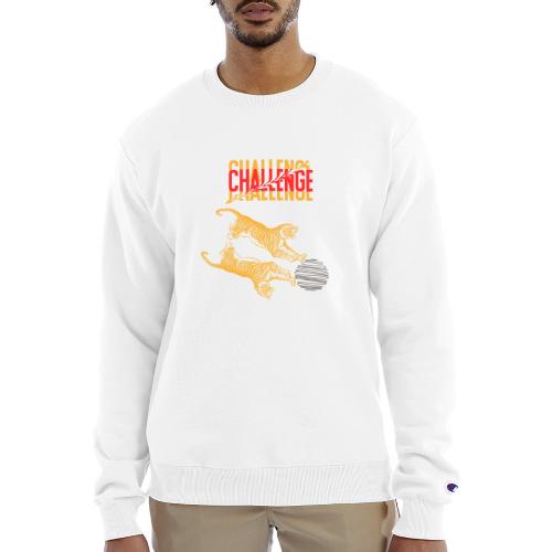 Double tiger fashion, jungle feline animals. - Champion Unisex Powerblend Sweatshirt 