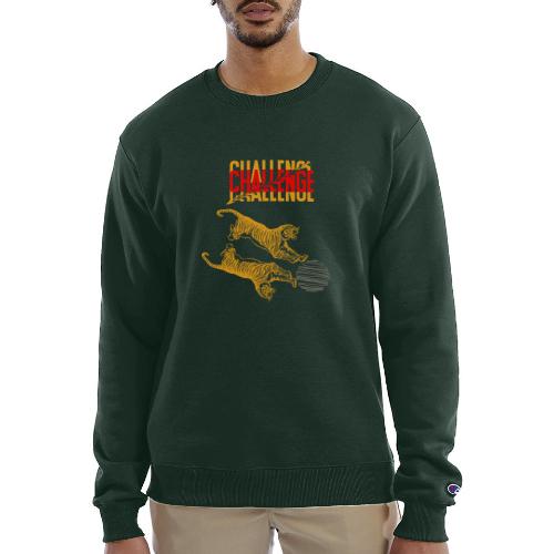 Double tiger fashion, jungle feline animals. - Champion Unisex Powerblend Sweatshirt 