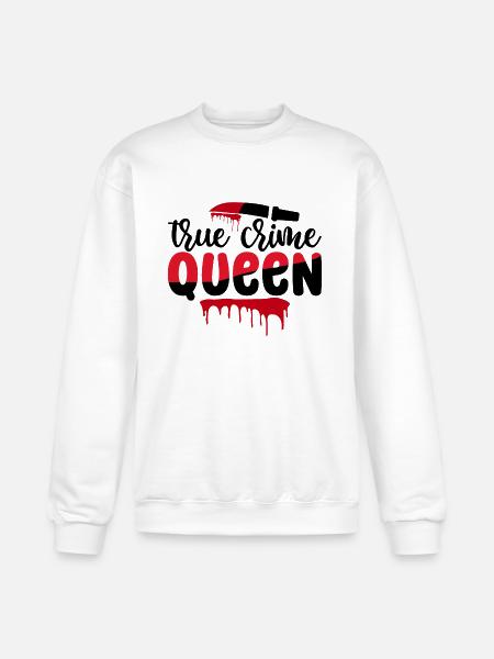 True Crime Queen - Champion Unisex Powerblend Sweatshirt - white