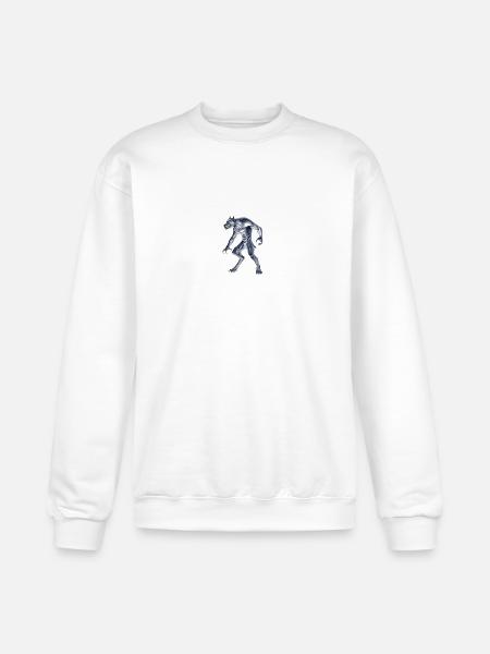 Dogman Cryptid Beast - Champion Unisex Powerblend Sweatshirt  - white