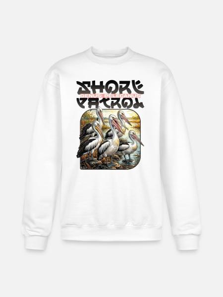 Pelecanus Shore Birds - Champion Unisex Powerblend Sweatshirt - white