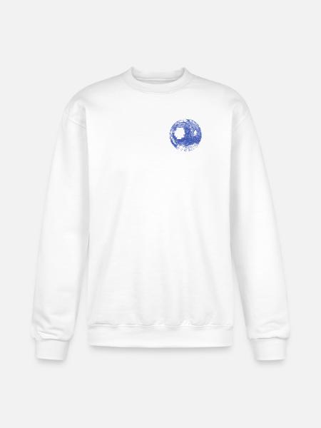 Retro Disco Ball - Champion Unisex Powerblend Sweatshirt  - white