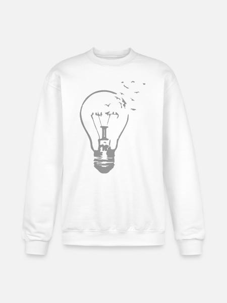 Broken Light - Champion Unisex Powerblend Sweatshirt - white