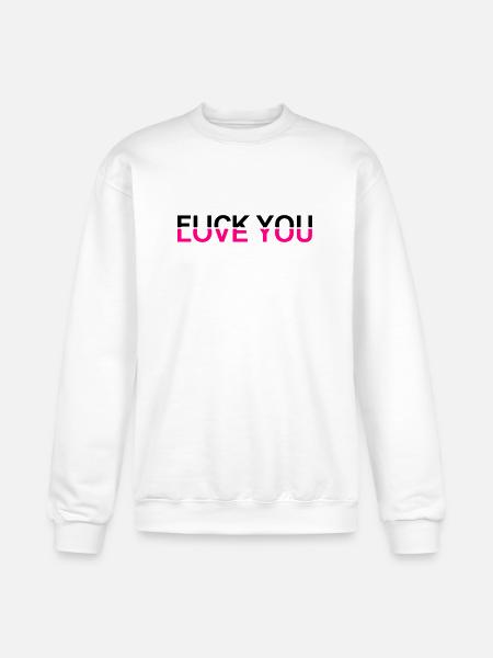 Fuck You - Love You - Champion Unisex Powerblend Sweatshirt  - white
