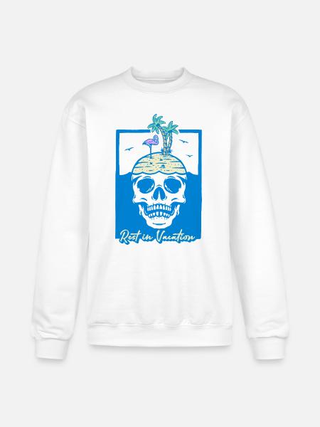 Rest in Vacation - Champion Unisex Powerblend Sweatshirt - white