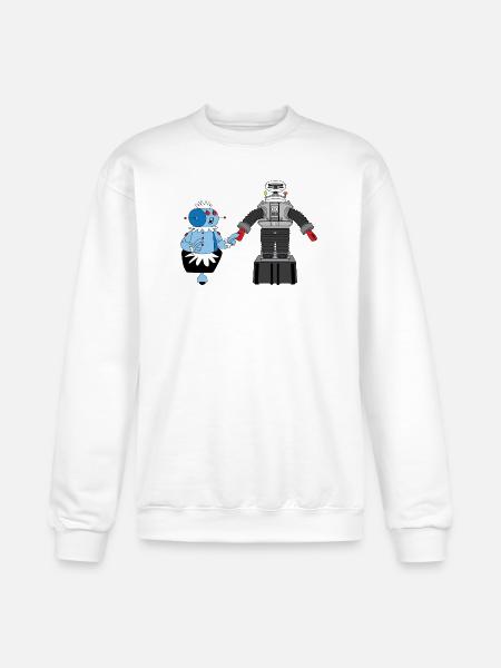 Rosie and Lost in Space Robot - Champion Unisex Powerblend Sweatshirt  - white