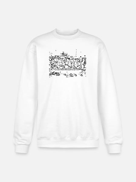 Graffiti street digital silhouette - Champion Unisex Powerblend Sweatshirt - white