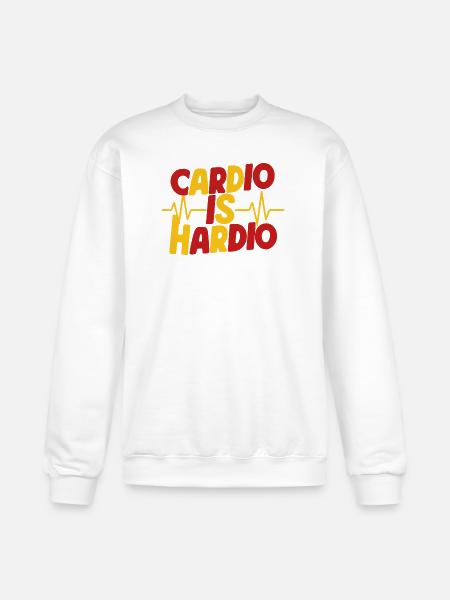 Cardio is Hardio - Champion Unisex Powerblend Sweatshirt - white