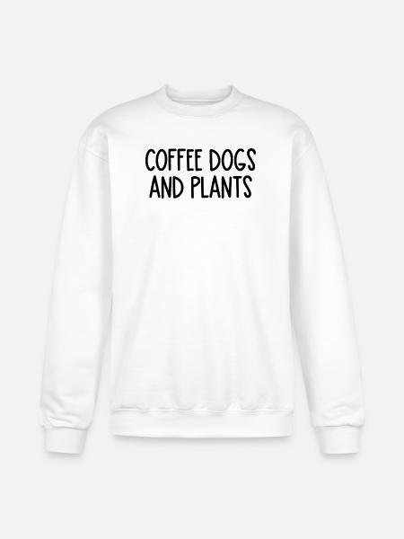 coffee dogs and plants - Champion Unisex Powerblend Sweatshirt - white