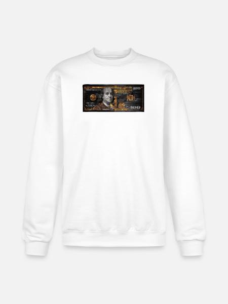 Dollar Bill - Champion Unisex Powerblend Sweatshirt  - white