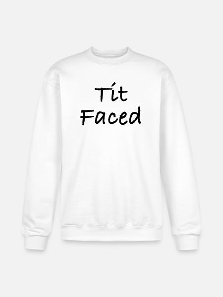 Tit Faced - Champion Unisex Powerblend Sweatshirt  - white